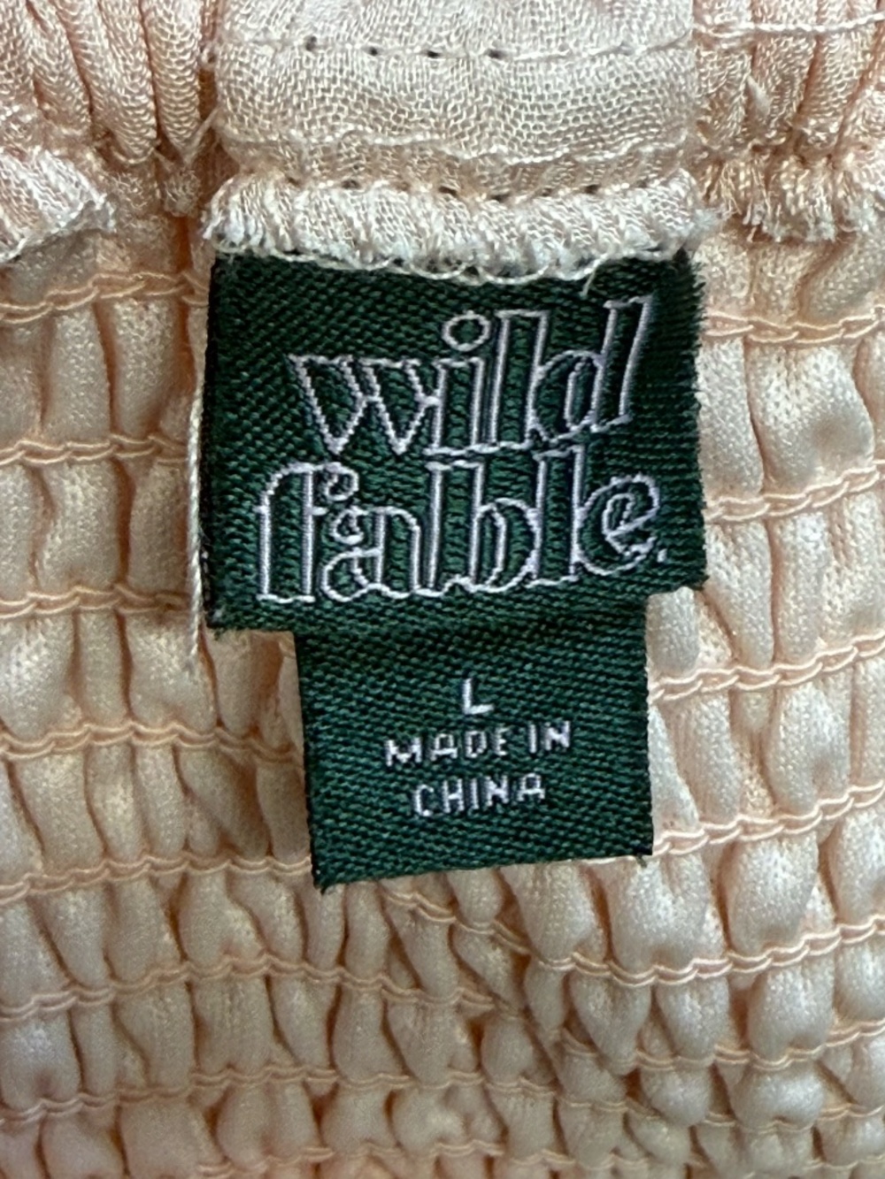 Wild Fable Pink Tiered Ruffle Cami Top Large Coquette Boho Peplum Sleeveless - Picture 8 of 9